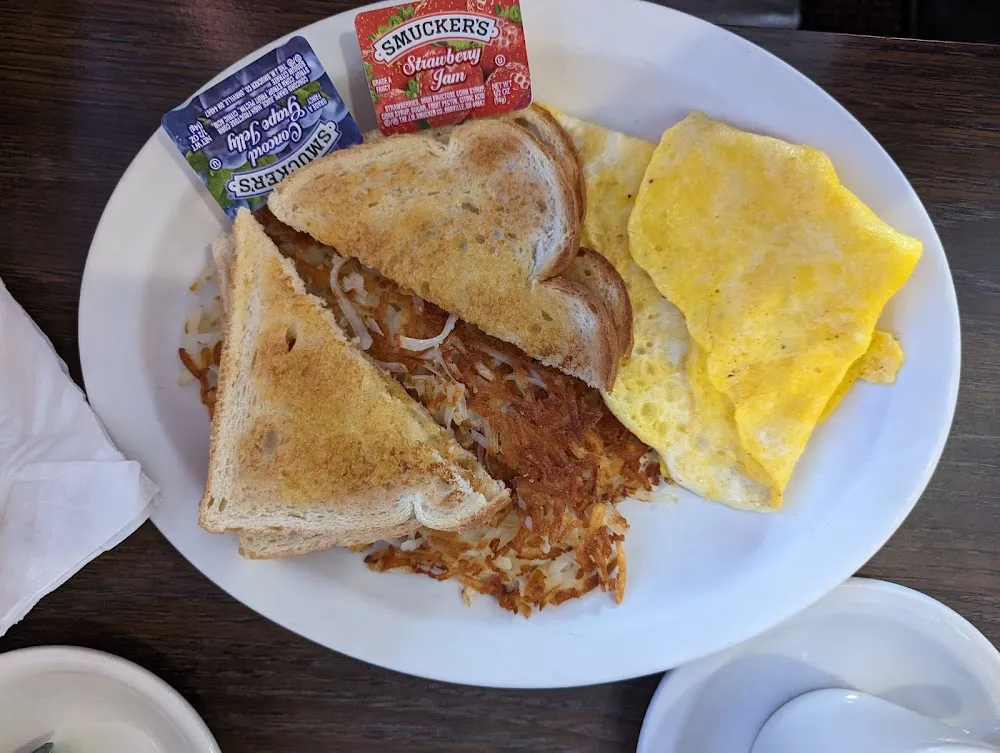 2 Egg Hashbrowns and Toast